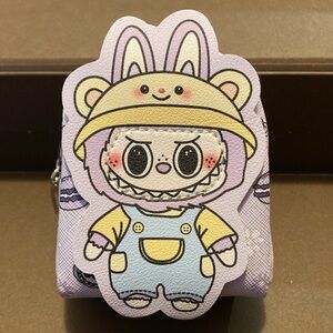 🎒 Pop Mart Labubu The Monsters Mini Faux Leather Backpack Miniature Bag Charm